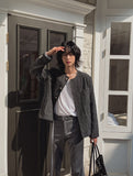 Proi Denim Tweed Round Jacket