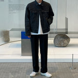 Latz black blue denim jacket