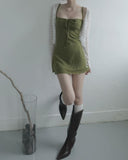Muse Embossed See-through Lace Cardigan