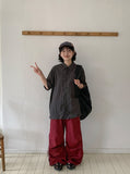 [unisex] Hipom Nylon Over Short Sleeve Shirt