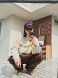 Marshall Lettering Long Sleeve Knit