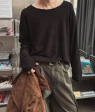 Loove Boucle U-neck Knit