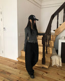 Croon Back Pocket Studded Cotton Pants