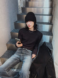 Fit Ribbed Muscle Raglan Brushed Long Sleeve Tee