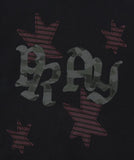 PRAY APPLIQUE CROP ZIP UP HOODIE