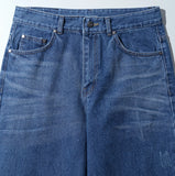 Press Washed Denim Pants