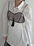 Aren Organza See-through Bustier