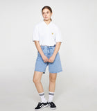 Flower Dot Embroidered Pique Short Sleeve T-shirt