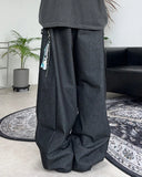 Diepin snap balloon denim pants