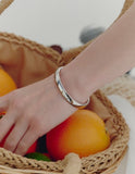 Hidden Classic Wide Silver (W) Bangle