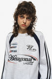 Hexagonal Raglan Sweatshirt