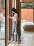 Lupine Lace Pin Tuck Puff Blouse