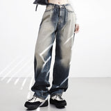 Lilnen washing denim pants