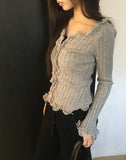 Levin Frill Lace Cardigan