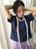 [BAONHAUS] Kinnei Cooling Semi-Crop Short Sleeve Tee
