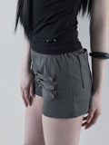 [mnem] Napoleon Detail Shorts