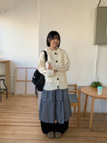 Kotori Cable Button Hood Knit Cardigan