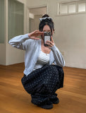 Smoothie Raglan Semi-Crop Cardigan SET - Scrunchie, Cardigan
