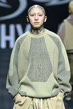 Paneled Mixed Knit Sweater