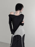 Juven Bodysuit Layered Halter Top