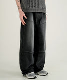 Double Block Denim Pants