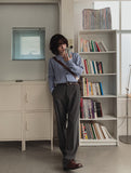 Elin semi wide slit slacks