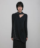 Layered Dot Scarf Long Sleeve