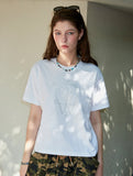 Glitter Heart CROP Short Sleeve T