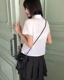 Rose Leather Bokjori Crossbody Bag