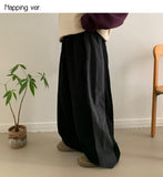 [BAONHAUS] Mutent color combination string banding brushed pants