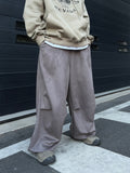 Suede Balloon Pants