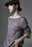Crack loose fit knit