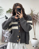 Sandy High Neck Cardigan
