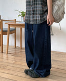 Luye String Wide Cotton Pants