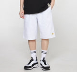 Flower Embroidery Bermuda Training Half Pants