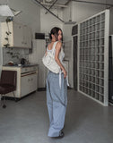 Cori Pintuck Wide Cotton Pants