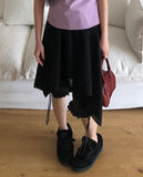 Royce Chiffon Layered Banding Midi Skirt