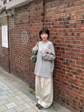 [Unisex] Caliton Cotton Plain Over Long Sleeve Tee