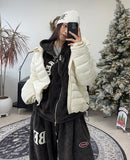 Ruth Velour Patch Hooded Zip-Up