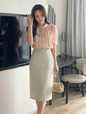 Harib Summer Span H-Line Skirt (Belt Set)