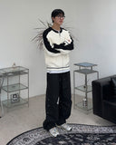 Oz Varsity Balloon Knit Zip Up
