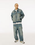 Double Knee Carpenter Washing Denim Pants