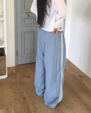 Dodi two-way track banding balloon nylon pants