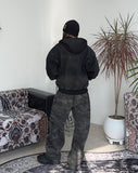 Salon Curved Camo Cotton Pants