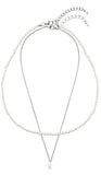 Line pearl necklace