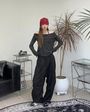 Elin String Parachute Slacks