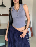 Peer Halter Sleeveless Hoodie