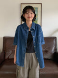 Kelgo Summer Denim Over Short Sleeve Shirt