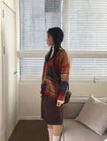 Fuzz Vintage Gradient Duffle Knit Cardigan