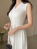 Cezanne flare banding sleeveless one piece